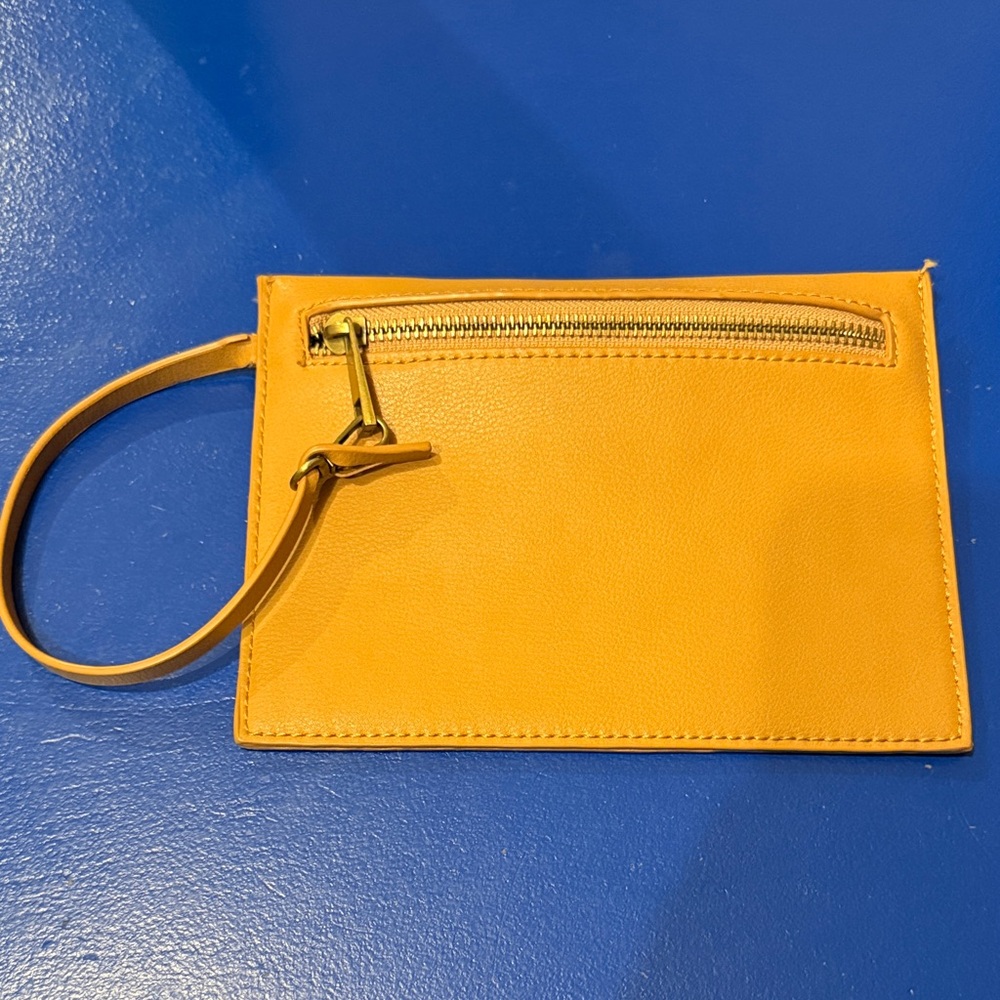 By Anthropologie Tan Wristlet Clutch